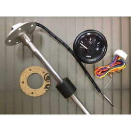 WEMA KUS FUEL TANK GAUGE METER SENDER 13" STAINLESS WEMA KUS CPFR-BB-240-33 BLACK GAS 13