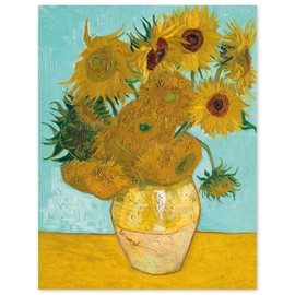 JUNIWORDS Vincent van Gogh Twelve Sunflowers in a Vase 20x26cm Poster