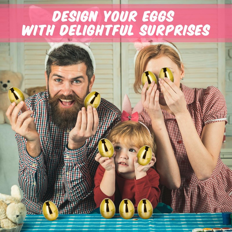 ywmigl 24 Pcs Fillable Easter Eggs 2.36 Inch Easter Eggs