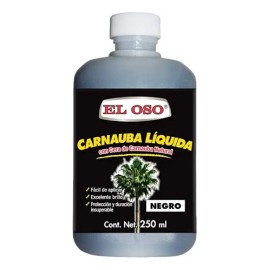 Carnauba Líquida El Oso Color Negro 250ml