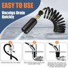 3 Pcs Drain Bladder Kit, Drain Cleaning Bladder Fits 1"