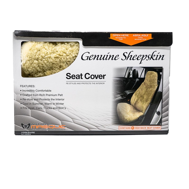 Masque 63813 Tan Sheepskin Seat Cover