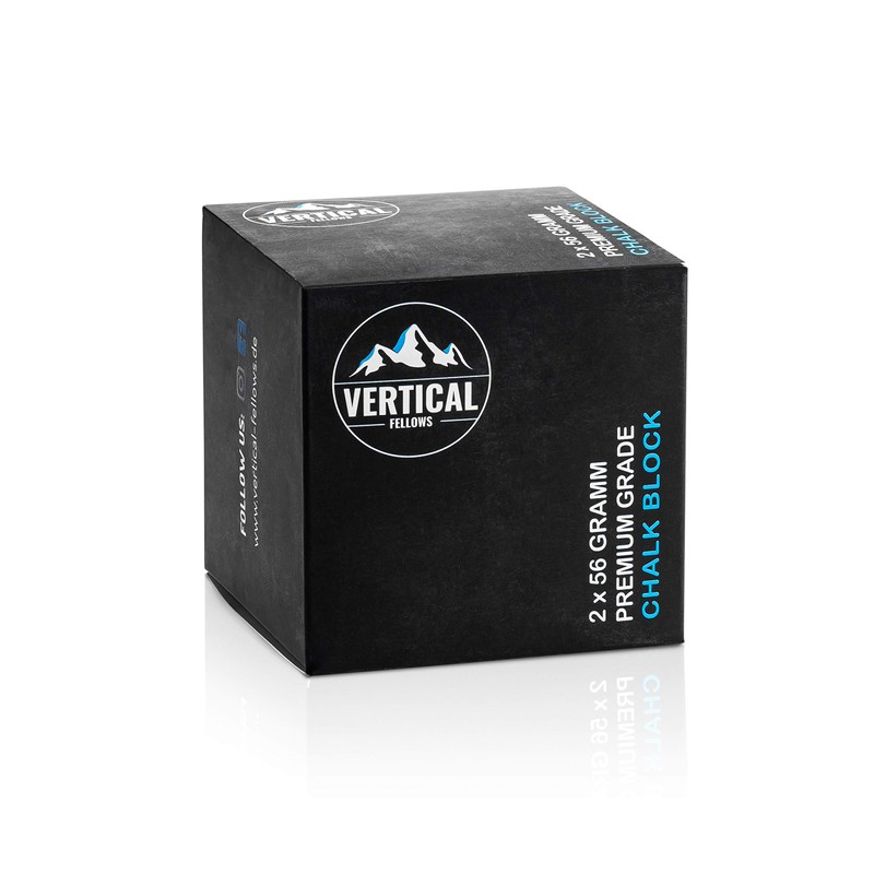 VERTICAL FELLOWS Chalk Block DERMATEST very good ideal climbing chalk
