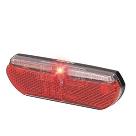 ADDVIEW Swallow E Bike Rear Light - LED Bike Tail Light 6-12V DC StVZO Approved 80mm Rack Mount IP65 Waterproof Compact Design 40m Visibility Z Reflector