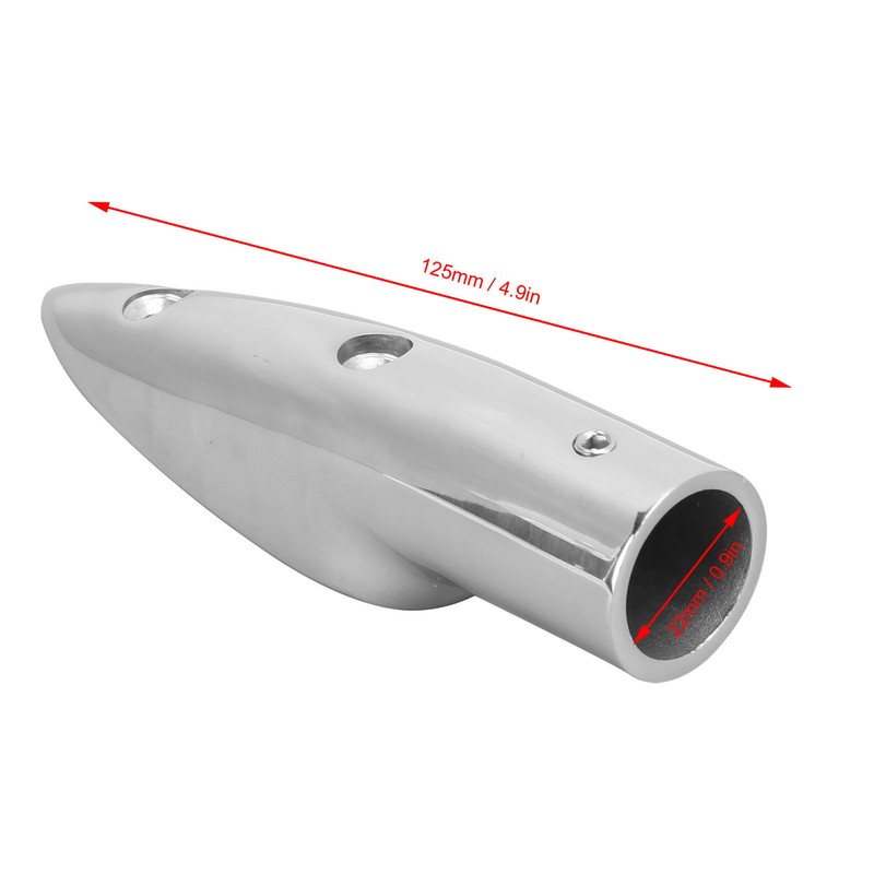 2pcs 7/8in Handrail End 316 Stainless Steel Anti Corrosion Accessory