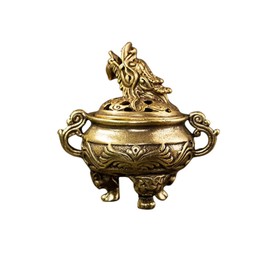 Incense Burner Vintage Tripod Censer Metal Incense Holder for Spa Yoga Aromatherapy and Home Decoration