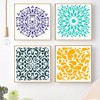 Reusable Mandala Floor Stencil Set of 6 (6 x 6