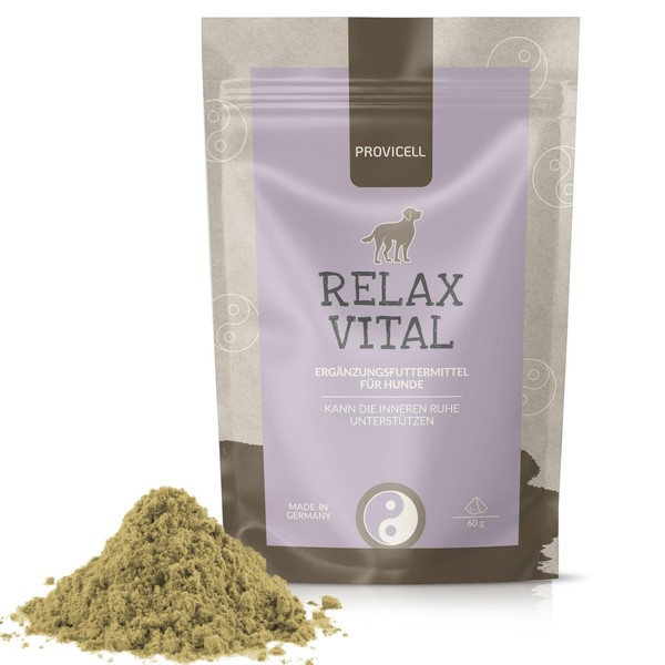 PROVICELL RelaxVital Powder 60 g | For Dogs to Support Inner Peace | Developed with Veterinarians in Germany | Plant Relaxation for Sensitive, Stress-Sensitive Dogs