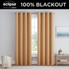 Eclipse Dutchess 100% Blackout Lined Grommet Curtains, Thermal Insulated Window