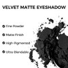 Erinde Paleta de sombra de ojos Mate Single Negro, 202
