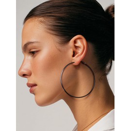 big hoop earrings for women 80mm lightweight & Hypoallergenic large hoop earrings for women Statement trendy earring jewelry