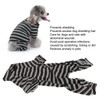 Dog Striped Pajamas Classic Black White Stripe Lightweight Full Coverage