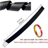 SHENKENUO Rubber Car Rear Bumper Protector Trim Strip Trunk Sill