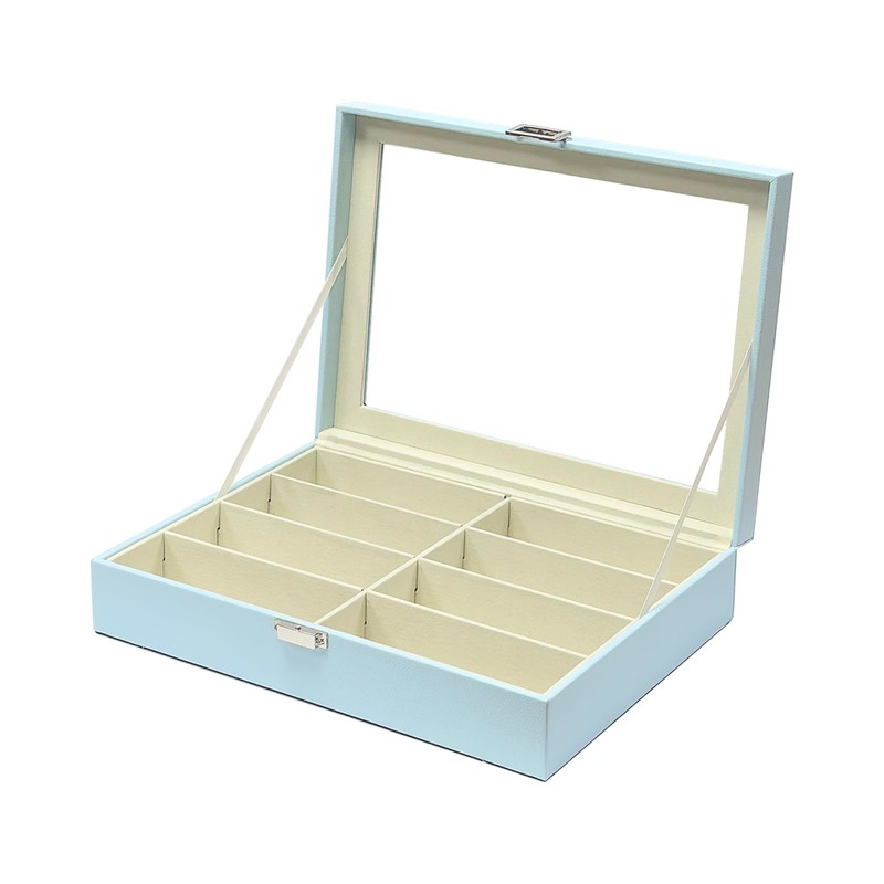 UnionPlus 8-Slots Sunglasses Case Organizer, Eyeglass Glasses Display Holder Collector,