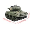 fisca Remote Control Tank, 2.4Ghz 15 Channel 1/20 Sherman M4A3