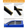 Deejecsun in-Channel Window Rain Guards Fit for Chevy Silverado 1500/GMC