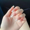 24pcs/box Acrylic Nail Long Ballet Press On Nail with Jelly