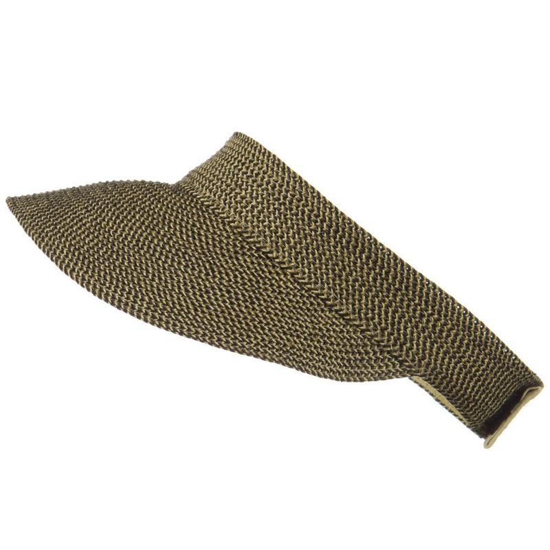 Jeanne Simmons UPF50+ Regular Brim Velcrorized Back Visor - Black