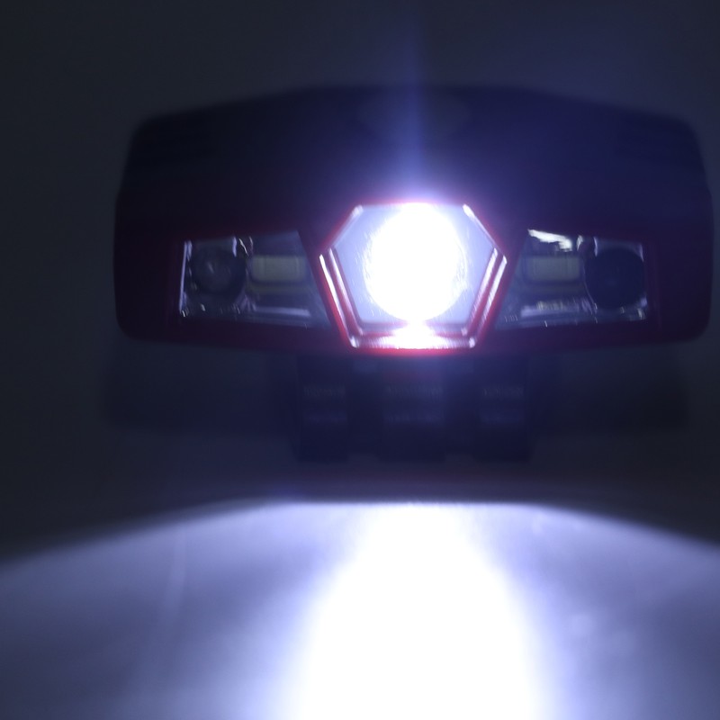 COB LED Headlamp High Brightness Dual Modes Waterproof Rechargeable Headlight