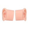 1 Pair Piercing Practice Ear Model Novice Soft Silicone Flexible