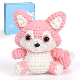 Crochet Kit for Beginners: Fox, Starter Crochet Kit for Adults Teens, All You Need in, Step-by-Step Video Tutorials, Instructions