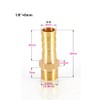 TopHomer 2Pcs BSP Hose Connector Brass Pipe Fitting 8mm Barb