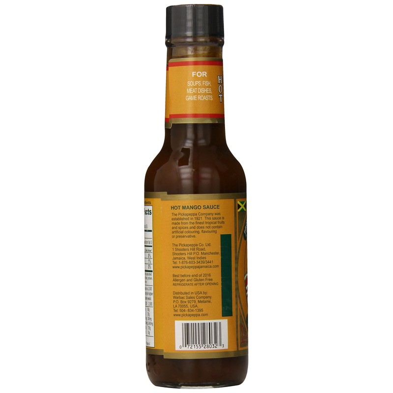 Pickapeppa Mango Sauce, Hot, 5 Ounce