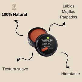 Rusens - Rubor Multiusos Natural, Cremosos, nutre, hidrata y da color a tus mejillas, labios y párpados, (Terracota)
