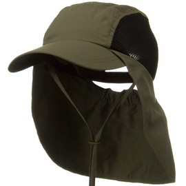 Juniper UV 50+ Talson Side Mesh Flap Cap - Olive