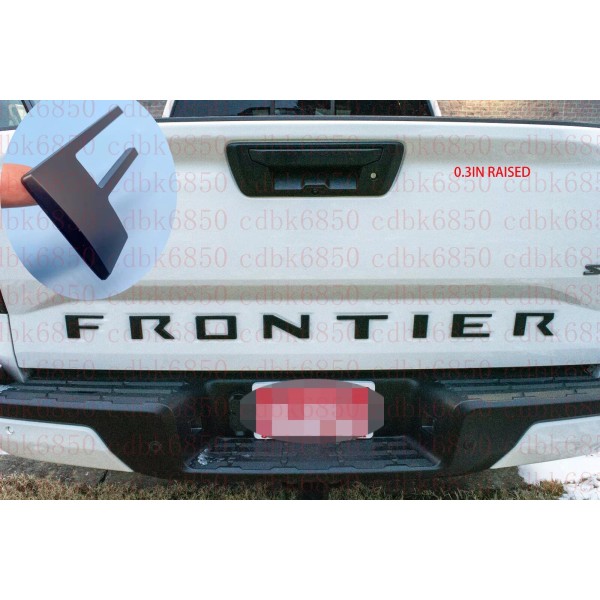Unbranded 0.3in Matte Black Insert Emblems FITS 2022-2023 Nissan Frontier