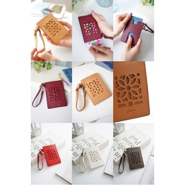 Genten GE-40611 Women's Pass Case, Genuine Leather, Braun