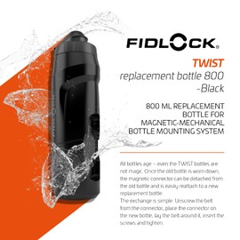 Fidlock Twist Replacement Drinking Bottle 800 ml Black