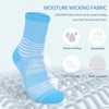 IRAMY Crew Compression Socks for Women Men with Ankle Arch