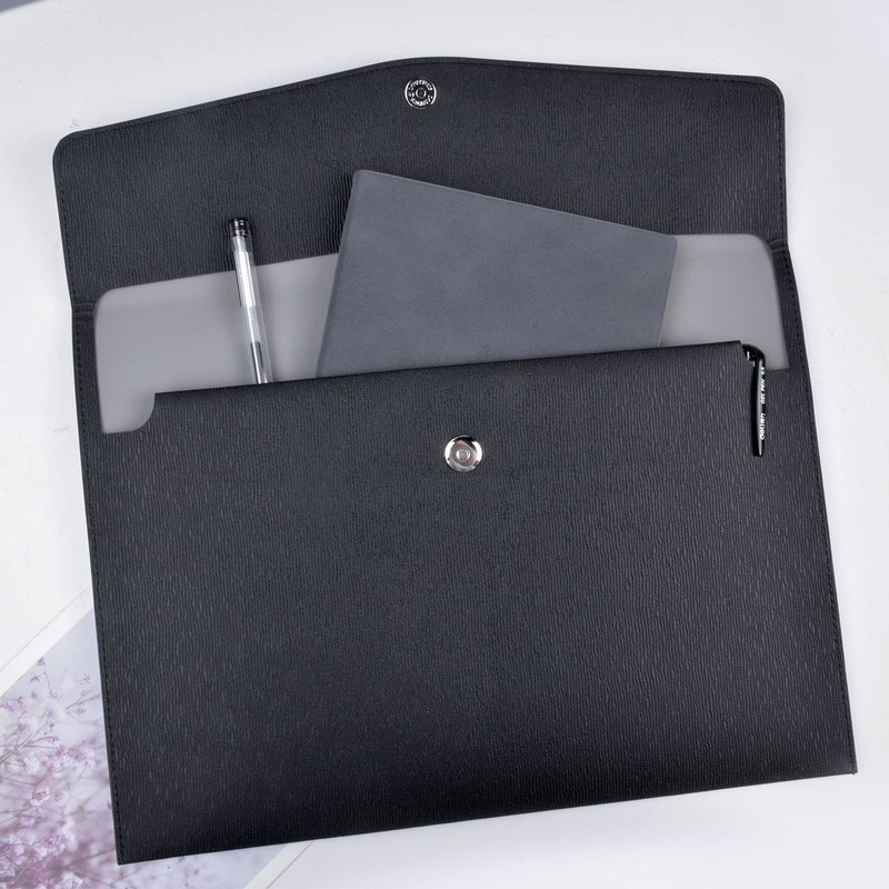 Document Bag A4 Business Conference Folder Leather File Folder Briefcase