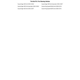 Tusk Off-Road Starter for Suzuki King Quad 400AS 4x4 2008-2013