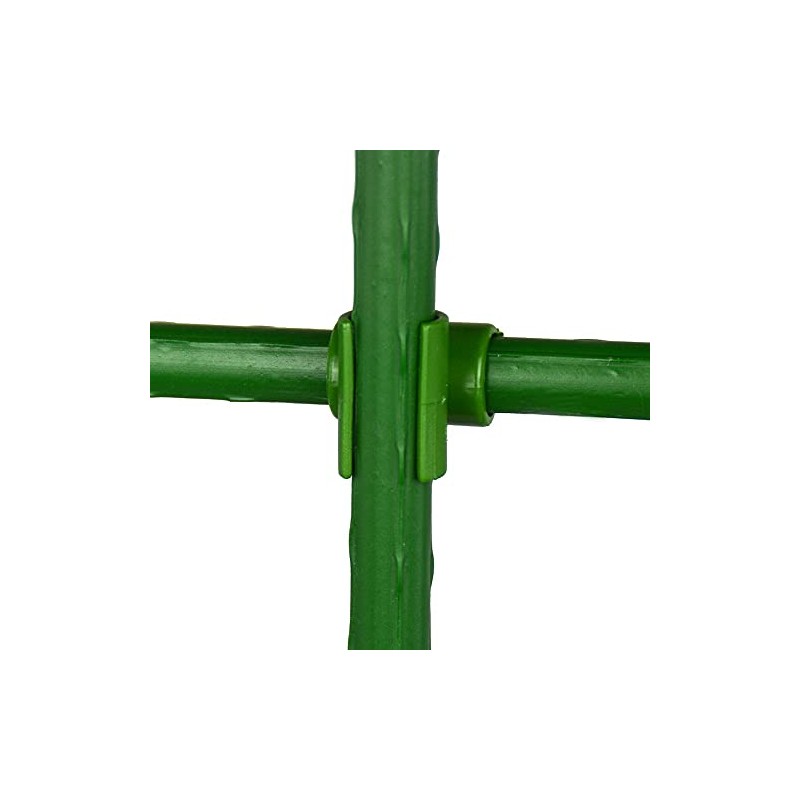 Gardeningwill Spalier-Verbindungsclips für 11 mm starke Stäbe, 12 Stück