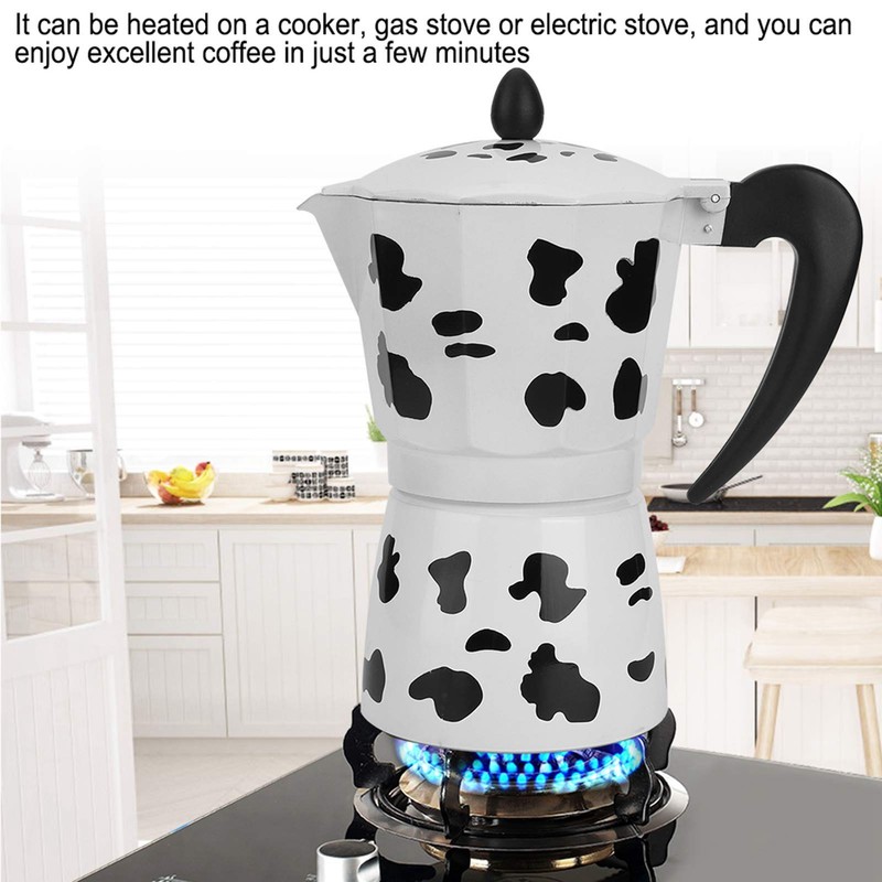 Milk Cow Color Moka Pot Aluminum Coffee Pot Coffee Maker