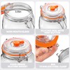 Fermentation Jar,2 Pack 64oz Glass Fermenting Kit with Fermenting Weights