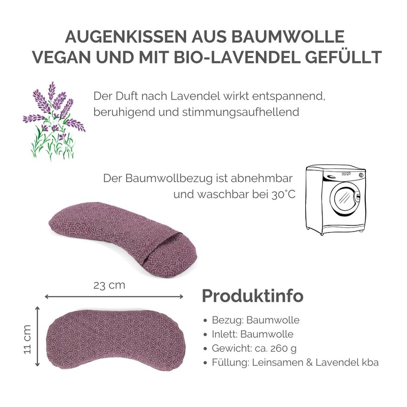 Bodhi Soft Cotton Eye Pillow | Organic Linseed & Organic