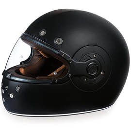 Daytona Helmets Retro Full Face Motorcycle Helmet - DOT Approved Vintage Motorcycle Helmet for Motorcycles, Cruisers, Scooters & Mopeds - Retro Motorcycle Helmets for Men, Women and Youth