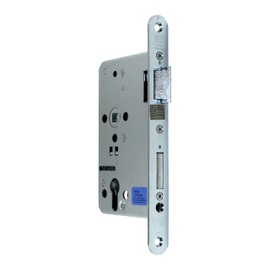 SN-TEC Panic Door Steel Door/FH Door Set Aluminium Fitting (One Side Knob) + FH Panic Lock Function E, DIN Right