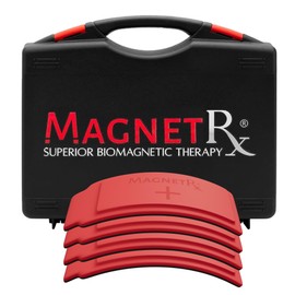 MagnetRX® Neodymium Biomagnetic Magnets Kit – Imanes para Biomagnetismo Médico – Dr Goiz Biomagnetic Therapy Magnets Bio Magnet Pair – Silicone Covered Curved Design 12,500 Gauss Magnet (4 Large Unit)