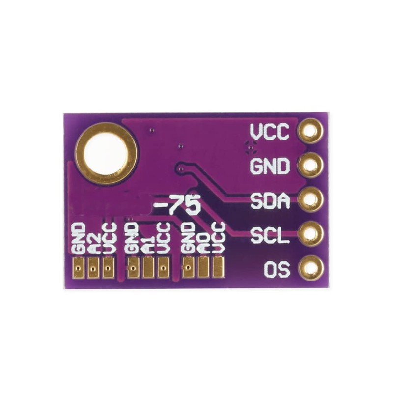 Hailege 2pcs LM75 LM75A Temperature Sensor Module High Speed I2C