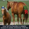 Ribbon Bow Clip for Horse Tail Pony Decoration Holiday Real