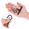 MOGADEE® Screw Hooks, Black, Hooks for Screwing 20 Pieces Ceiling