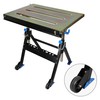 Olympia Tools Adjustable Welding Table with Wheels Portable Steel Stand