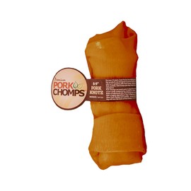 Premium Pork Chomps Smoked Knotz Pork 8-9", 1 Count
