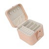 Travel Jewelry Box Organizer Small Portable Storage Case 2 Layer