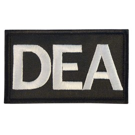 US DEA Federal Agency Drug Enforcement Police Embroidered Hook&Loop Patch