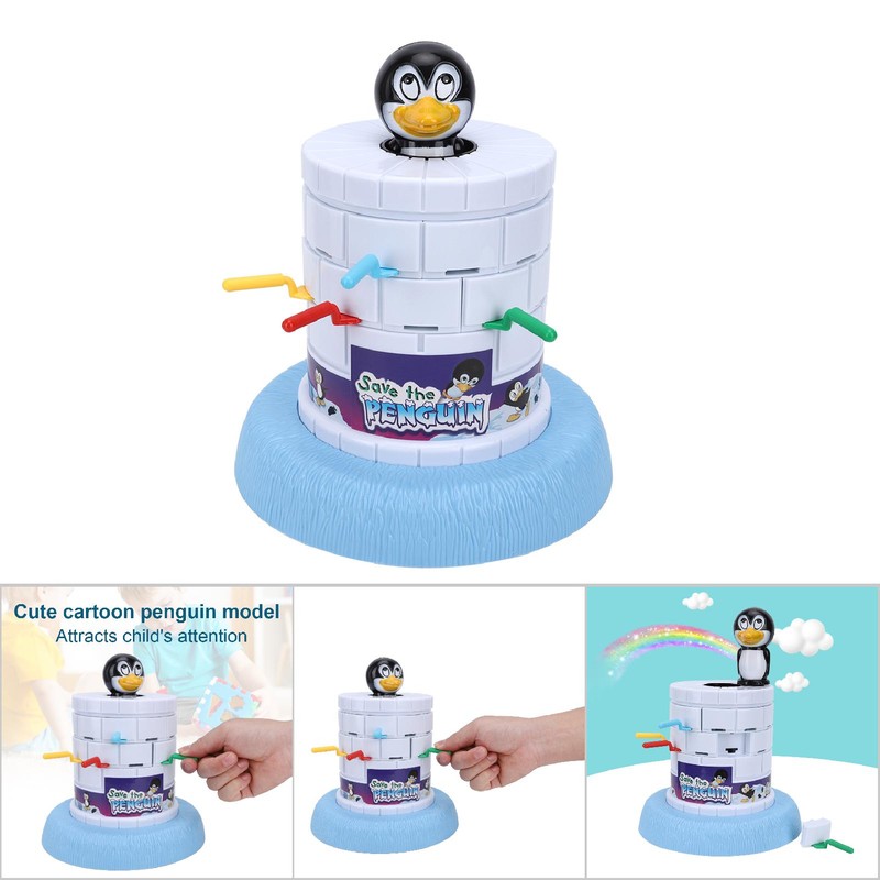 Plastic Kids Interaction Educational Table Game Toys Interesting Penguin Rescue